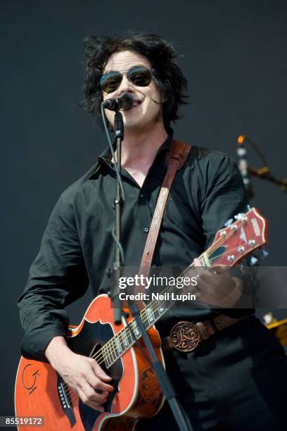 Photo of RACONTEURS and Jack WHITE, Jack White performing on stage