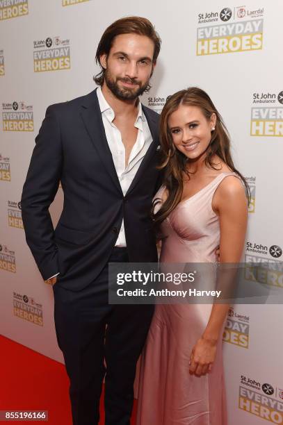 Camilla Thurlow and Jamie Jewitt attendthe St John Ambulance's Everyday Heroes Awards, a star studded celebration of the nation's life savers, at...