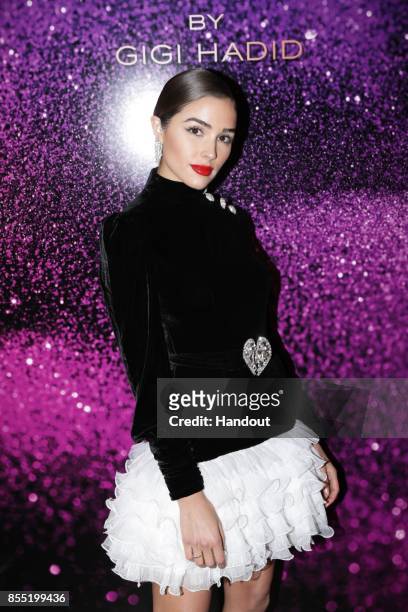 In this handout provided by Messika, Olivia Culpo attends the Messika cocktail as part of the Paris Fashion Week Womenswear Spring/Summer 2018 on...