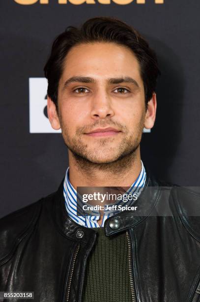 Luke Pasqualino attends the "Snatch" TV show premiere at BT Tower on September 28, 2017 in London, England.