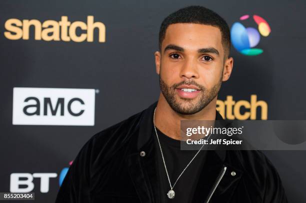 Lucien Laviscount attends the "Snatch" TV show premiere at BT Tower on September 28, 2017 in London, England.