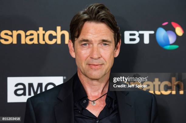 Dougray Scott attends the "Snatch" TV show premiere at BT Tower on September 28, 2017 in London, England.