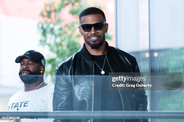 Actor/Executive Producer Jamie Foxx attends the Premiere Of Showtime's "White Famous" at The Jeremy Hotel on September 27, 2017 in West Hollywood,...