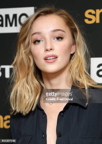 Phoebe Dynevor attends the "Snatch" TV show premiere at BT Tower on September 28, 2017 in London, England.
