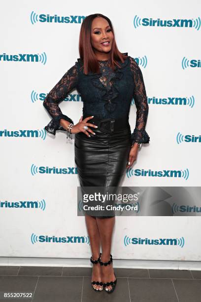 Actress Vivica A. Fox visits the SiriusXM Studios on September 28, 2017 in New York City.