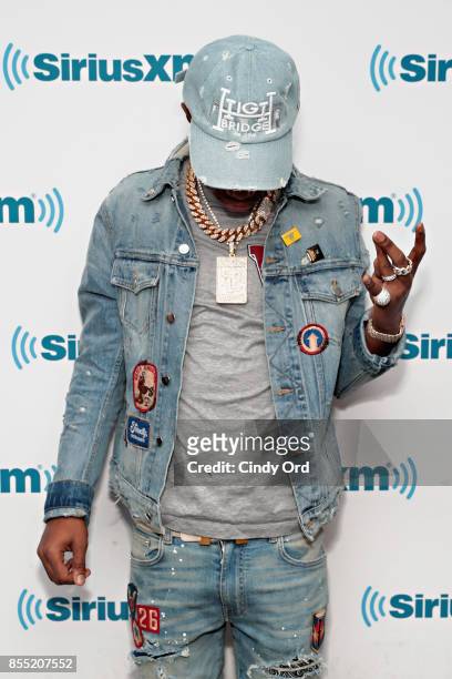 Rapper A Boogie wit da Hoodie visits the SiriusXM Studios on September 28, 2017 in New York City.