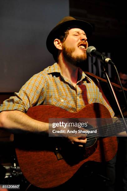 Andy Cabic of Vetiver performs on stage at Mohawk as part of the SXSW 2009 Music Festival March 18, 2009 in Austin, Texas.