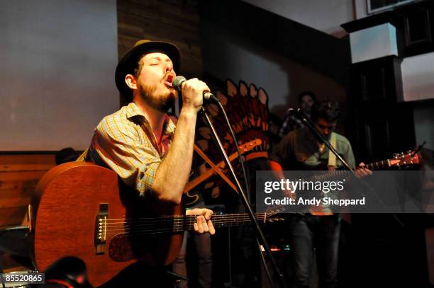 Andy Cabic of Vetiver performs on stage at Mohawk as part of the SXSW 2009 Music Festival March 18, 2009 in Austin, Texas.