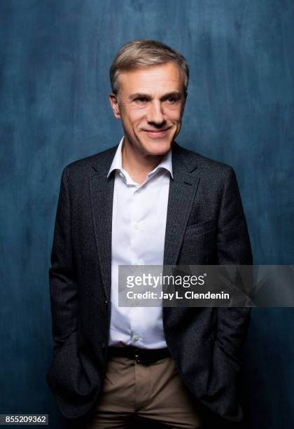 Actor Christoph Waltz, from the film, "Downsizing," poses for a portrait at the 2017 Toronto International Film Festival for Los Angeles Times on...