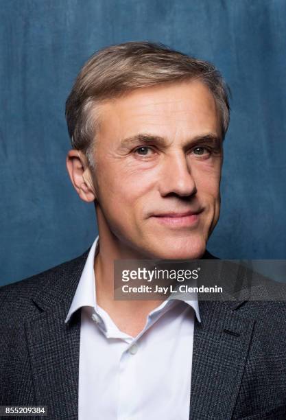 Actor Christoph Waltz, from the film, "Downsizing," poses for a portrait at the 2017 Toronto International Film Festival for Los Angeles Times on...
