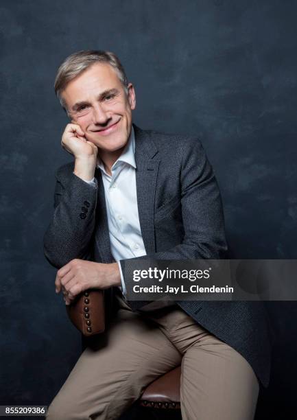 Actor Christoph Waltz, from the film, "Downsizing," poses for a portrait at the 2017 Toronto International Film Festival for Los Angeles Times on...