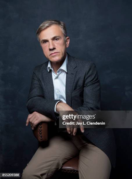 Actor Christoph Waltz, from the film, "Downsizing," poses for a portrait at the 2017 Toronto International Film Festival for Los Angeles Times on...