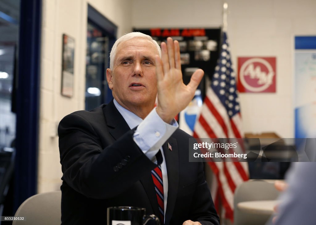 Vice President Pence Tours The American Axle & Manufacturing Facility
