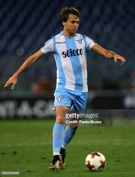 Patric of SS Lazio in action during the UEFA Europa League group K match between SS Lazio and SV Zulte Waregem at Olimpico Stadium on September 28,...