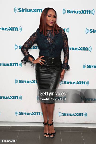 Actress Vivica A. Fox visits the SiriusXM Studios on September 28, 2017 in New York City.