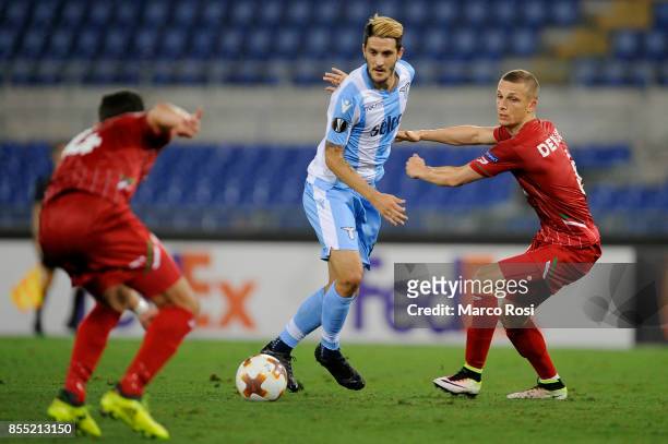 Luis Alberto of SS Lazio during the UEFA Europa League group K match between SS Lazio and SV Zulte Waregem at Olimpico Stadium on September 28, 2017...
