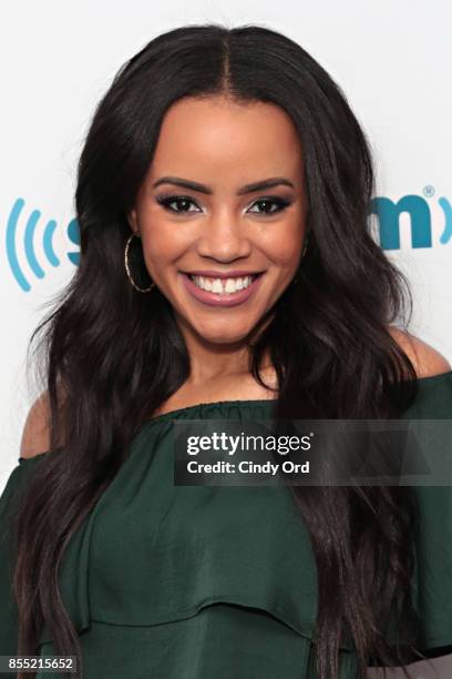 Actress Joy Rovaris visits the SiriusXM Studios on September 28, 2017 in New York City.