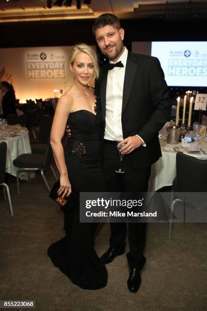 Laura Hamilton and Alex Goward attend the St John Ambulance's Everyday Heroes Awards, a star studded celebration of the nation's life savers, at...