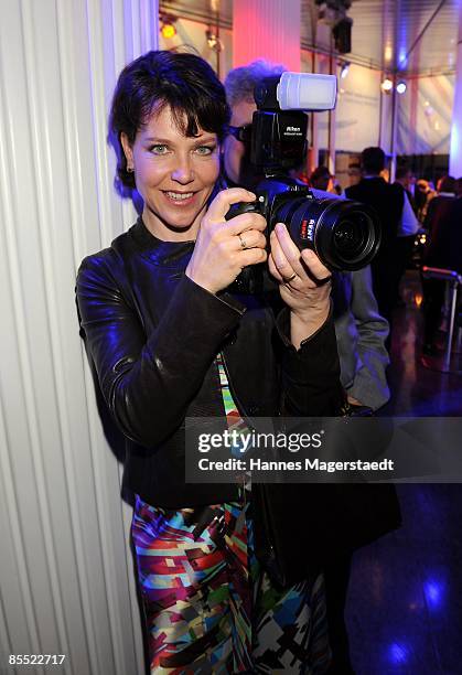 Actress Janina Hartwig attends the BMW presentation of the new Z4 Roadster at the BMW Pavillon on March 19, 2009 in Munich, Germany.