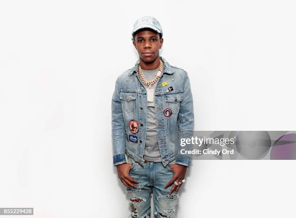 Rapper A Boogie wit da Hoodie visits the SiriusXM Studios on September 28, 2017 in New York City.
