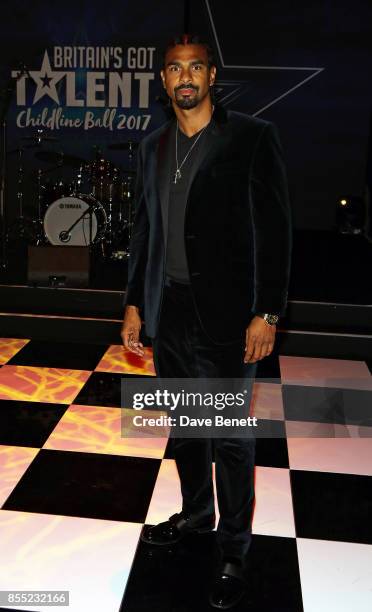 David Haye attend the Britain's Got Talent Childline Ball at Old Billingsgate Market on September 28, 2017 in London, England.