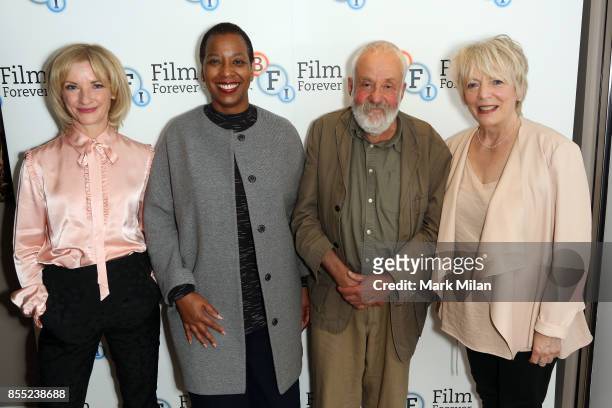 Gayene Gould; Alison Steadman, Jane Horrocks and Mike Leigh attend the 'Life Is Sweet' Blu-ray/ DVD launch and Q&A at BFI Southbank on September 28,...