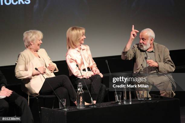 Alison Steadman, Jane Horrocks and Mike Leigh attend the 'Life Is Sweet' Blu-ray/ DVD launch and Q&A at BFI Southbank on September 28, 2017 in...