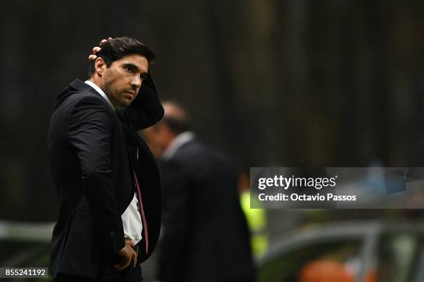 Head coach Abel Ferreira of Sporting Braga during the UEFA Europa League group C match between Sporting Braga and Istanbul Basaksehir F.K. At...