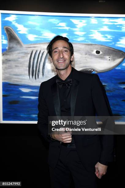 Adrien Brody attends the dinner for the inaugural "Monte-Carlo Gala for the Global Ocean" honoring Leonardo DiCaprio at the Monaco Garnier Opera on...