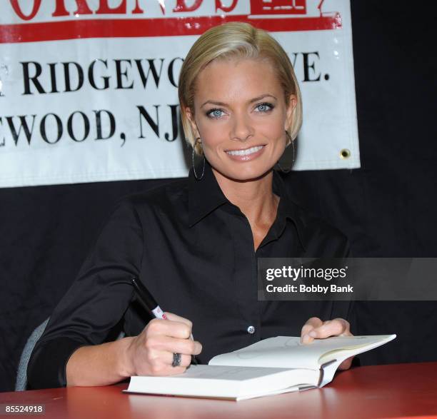 Jaime Pressly promotes "It's Not Necessarily the Truth" at Bookends Bookstore on March 19, 2009 in Ridgewood, New Jersey.