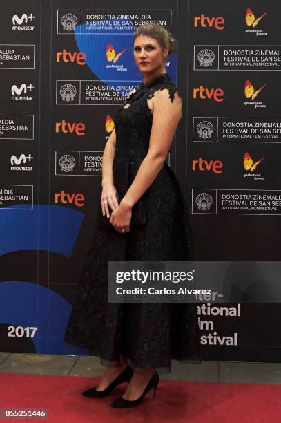 Actress Maryana Spivak attends 'Nelyubov/ Loveless' premiere during the 65th San Sebastian International Film Festival on September 28, 2017 in San...