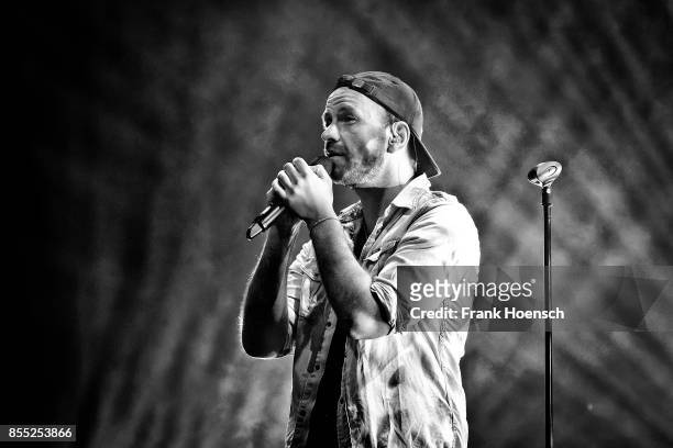 German singer Joel Brandenstein performs live on stage during a concert at the Admiralspalast on September 28, 2017 in Berlin, Germany.