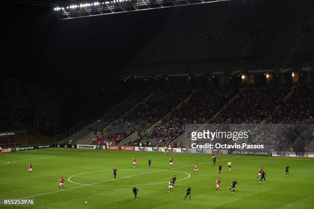General view of the pitch during the UEFA Europa League group C match between Sporting Braga and Istanbul Basaksehir F.K. At Municipal de Braga...