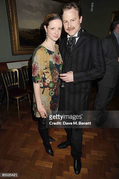 Laura Wade and Sam West attend the launch party for the opening of the new Theatre and Performance galleries at the Victoria & Albert Museum on March...