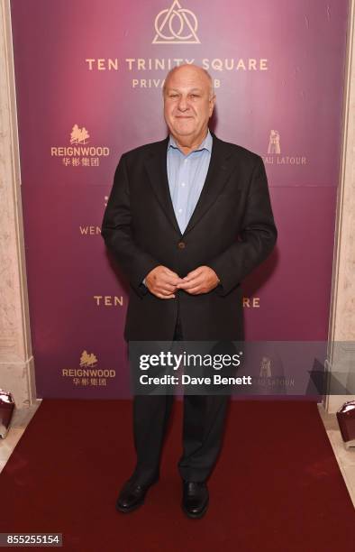 Harvey Goldsmith attends the launch of Ten Trinity Square Private Club on September 28, 2017 in London, England.