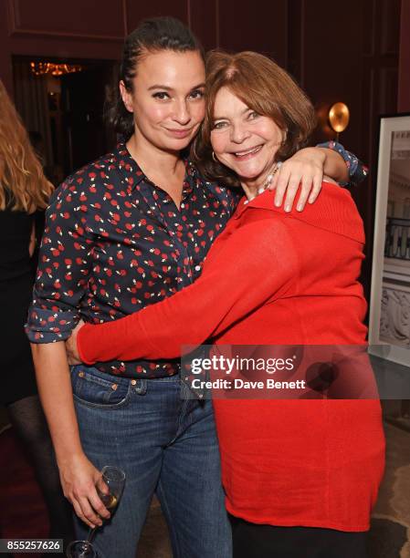 Gizzi Erskine and mother Maria Erskine attend the launch of Ten Trinity Square Private Club on September 28, 2017 in London, England.