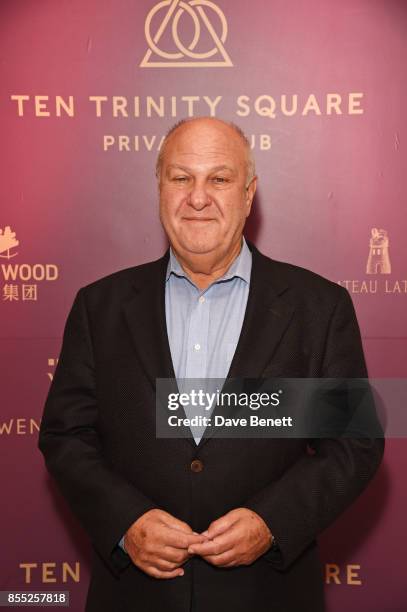 Harvey Goldsmith attends the launch of Ten Trinity Square Private Club on September 28, 2017 in London, England.