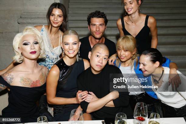 Miss Fame, Emily Ratajkowski, Karlie Kloss, Jason Wu, Aurelian Muller, Margaret Zhang, Taylor Hill, Kinga Rajzak attend the Atelier Swarovski By...