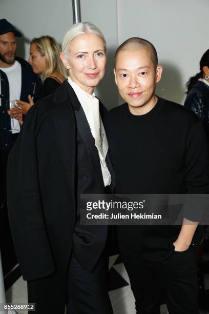 Christiane Arp and Jason Wu attend the Atelier Swarovski By Jason Wu dinner as part of the Paris Fashion Week Womenswear Spring/Summer 2018 on...