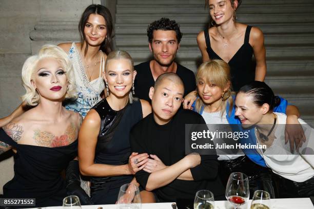 Miss Fame, Emily Ratajkowski, Karlie Kloss, Jason Wu, Aurelian Muller, Margaret Zhang, Taylor Hill, Kinga Rajzak attend the Atelier Swarovski By...