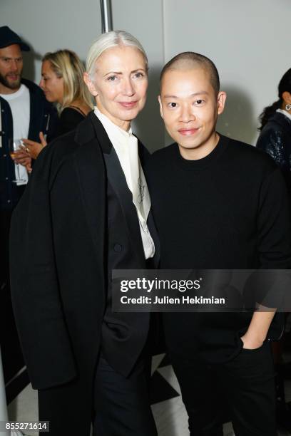 Christiane Arp and Jason Wu attend the Atelier Swarovski By Jason Wu dinner as part of the Paris Fashion Week Womenswear Spring/Summer 2018 on...