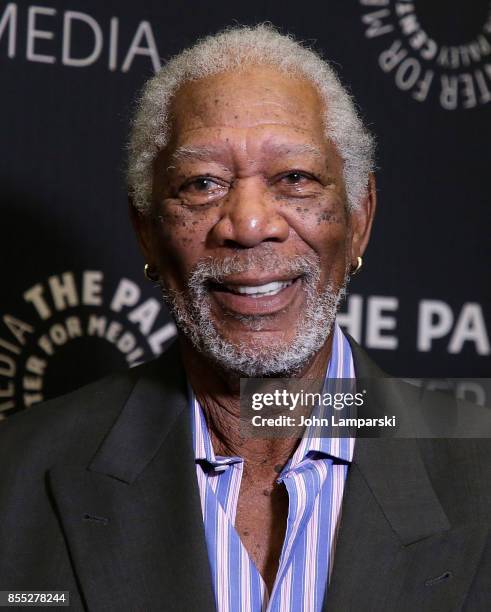 Attends The Paley Center presents "The Story Of Us" with Morgan Freeman" at The Paley Center for Media on September 28, 2017 in New York City.