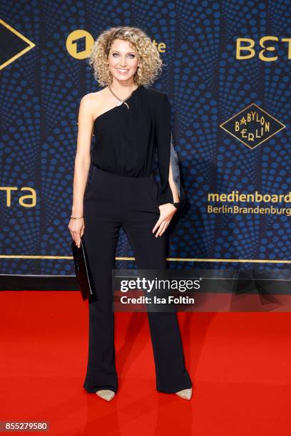 German presenter Aline von Drateln attends the 'Babylon Berlin' Premiere at Berlin Ensemble on September 28, 2017 in Berlin, Germany.