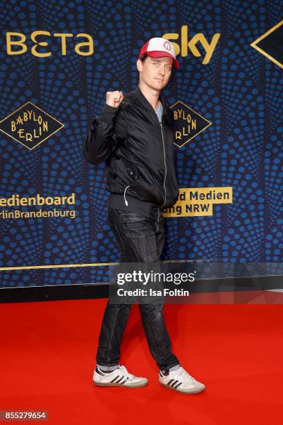 German actor Tom Schilling attends the 'Babylon Berlin' Premiere at Berlin Ensemble on September 28, 2017 in Berlin, Germany.