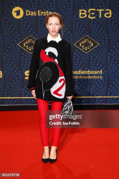 German actress Katharina Schuettler attends the 'Babylon Berlin' Premiere at Berlin Ensemble on September 28, 2017 in Berlin, Germany.