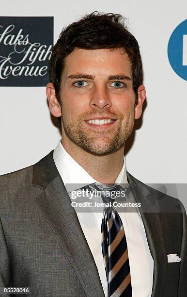 Singer Chris Mann attends the FIT benefit gala honoring Saks Fifth Avenue's CEO Steve Sadove at Cipriani 42nd Street on March 19, 2009 in New York...