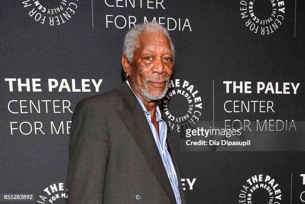 Host/executive producer Morgan Freeman attends The Paley Center for Media Presents "The Story of Us with Morgan Freeman" at The Paley Center for...