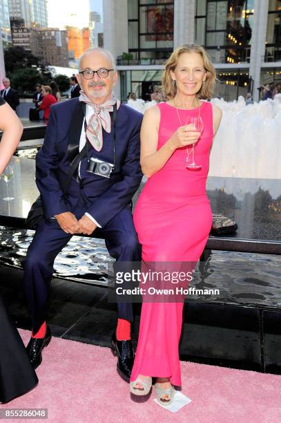 Arthur Elgort and Grethe Barrett Holby attend the New York City Ballet's 2017 Fall Fashion Gala on September 28, 2017 in New York City.