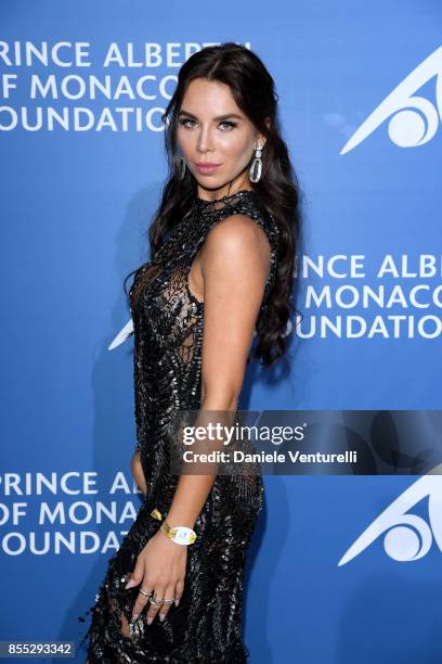 Liliana Nova attends the inaugural "Monte-Carlo Gala for the Global Ocean" honoring Leonardo DiCaprio at the Monaco Garnier Opera on September 28,...