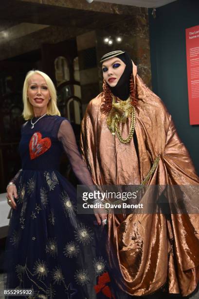 Brigette Reid and Danielle Lismore attend the press night of "Aida", opening the English National Opera's new season, at The London Coliseum on...